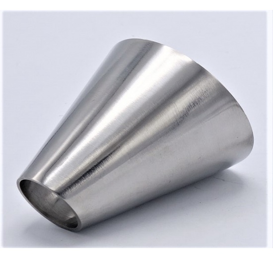 Eccentric reducer, welded, short, stainless steel