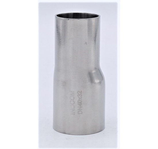 Eccentric reducer, welding, long DN 40/32