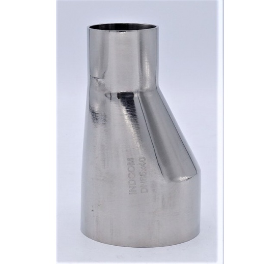 Eccentric reducer, welding, long DN 65/40