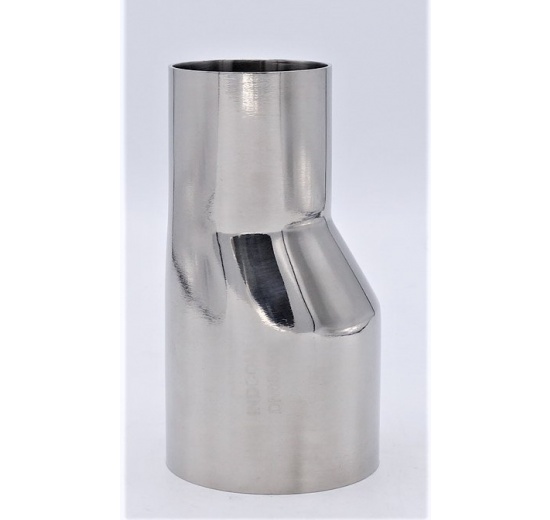 Eccentric reducer, welding, long DN 65/50