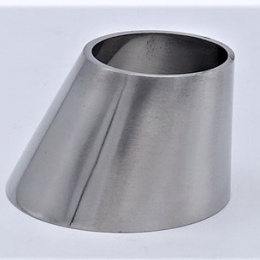 Eccentric reducer, welding, short DN50/32, stainless steel