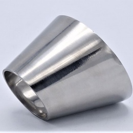 Eccentric reducer, welding, short DN65/40, stainless steel 1.4301 (AISI 304)