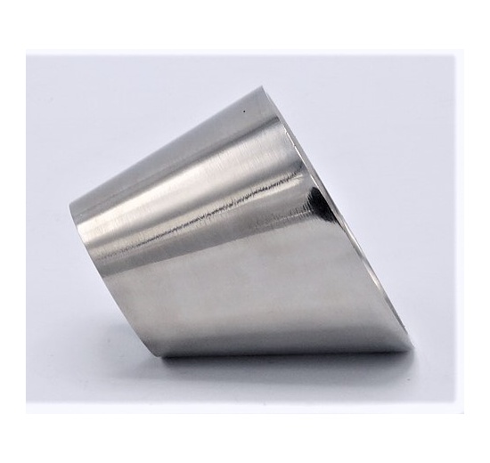 Eccentric reducer, welding, short DN65/40, stainless steel 1.4301 (AISI 304)