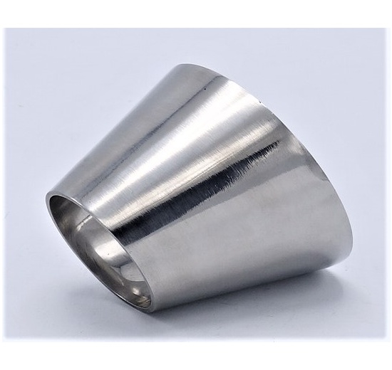 Eccentric reducer, welding, short DN65/40, stainless steel 1.4301 (AISI 304)