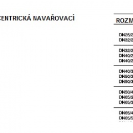 Eccentric reducer, welding, short DN65/50