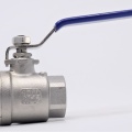 Stainless steel ball valve with full bore, two- piece, threaded, 3/4”