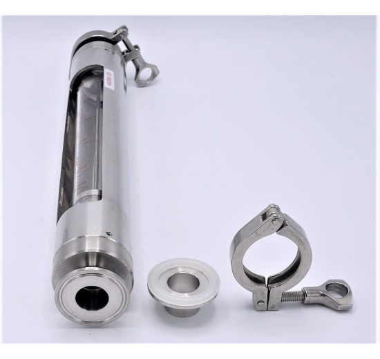 Rotameter (flowmeter) - Stainless steel, CLAMP DN25, 250~2500 liters / hour
