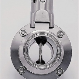 edelstahl absperrklappe, CLAMP/Klemme type C-C DN40 (collar 50.5mm)