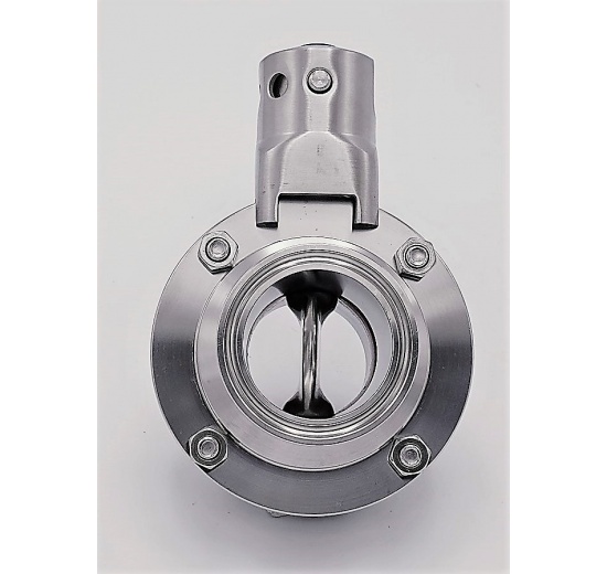 edelstahl absperrklappe, CLAMP/Klemme type C-C DN40 (collar 50.5mm)