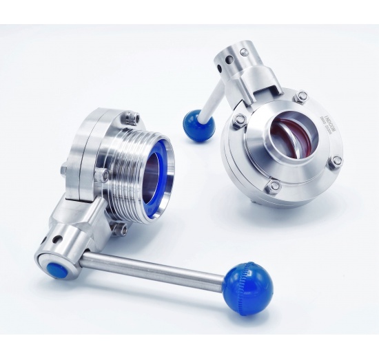 Edelstahl Absperrklappe, geschraubt / geschweißt Typ G-S | DN40