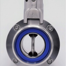 Edelstahl absperrklappe, sanitary DN40