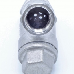 Edelstahl Y-Filter schräg mit Edelstahlsieb, Gewinde