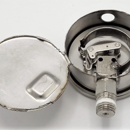 pressure gauges stainless steel - the bottom connection