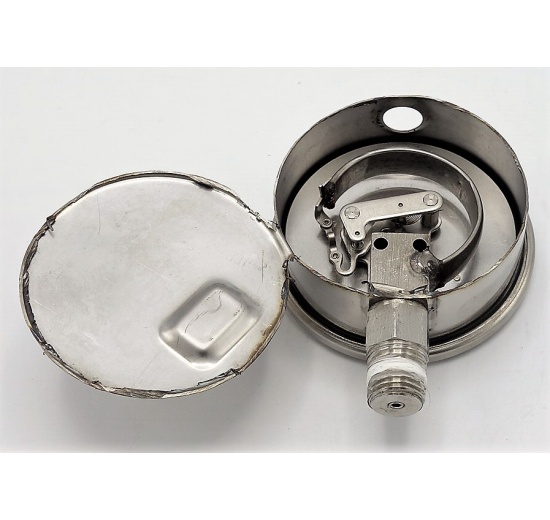 pressure gauges stainless steel - the bottom connection