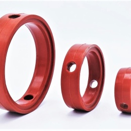 spare gasket for butterfly valves C-C DN100, silicone