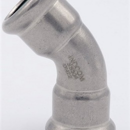 Elbow 45° (arch), Press Fittings, F/F 22 mm