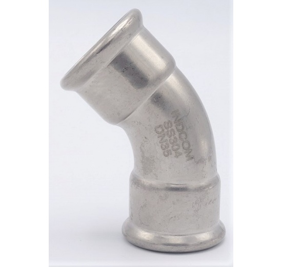Elbow 45° (arch), Press Fittings, F/F 35 mm