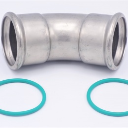 Elbow 45°(arch), Press Fittings F/F 54 mm