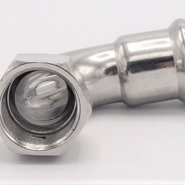 Elbow 90°, Press Fitting, F/internal thread 18 mm_3/4"