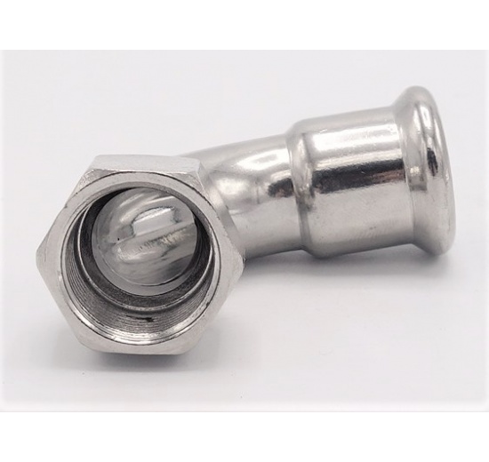 Elbow 90°, Press Fitting, F/internal thread 18 mm_3/4"