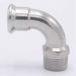 Elbow 90°, Press Fittings, F/external thread 22 mm_3/4"