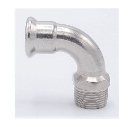 Elbow 90°, Press Fittings, F/external thread 22 mm_3/4"