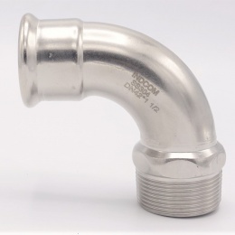 Elbow 90°, Press Fittings, F/external thread | 42 mm_1 1/2"