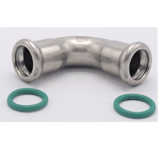 Elbow 90°, Press Fittings, F/F 15 mm