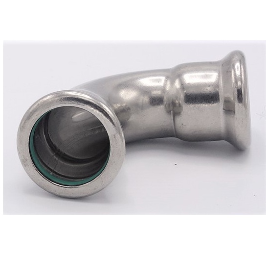 Elbow 90°, Press Fittings, F/F 22 mm, stainless steel