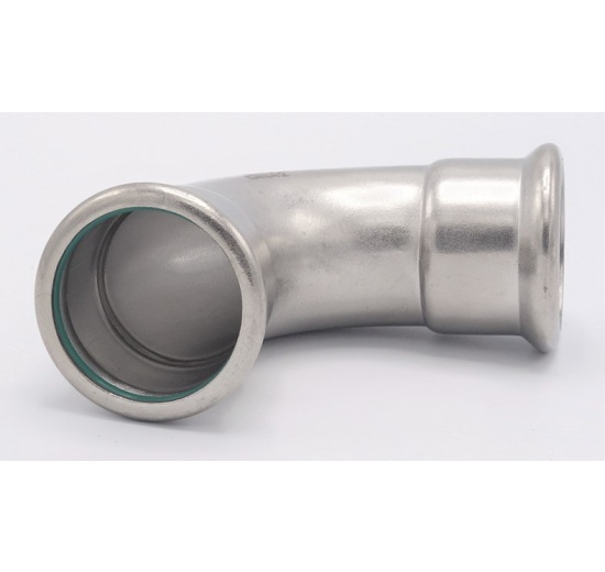 Elbow 90°, Press Fittings, F/F 42 mm stainless steel