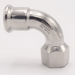 Elbow 90°, Press Fittings F/internal thread 18 mm_1/2"
