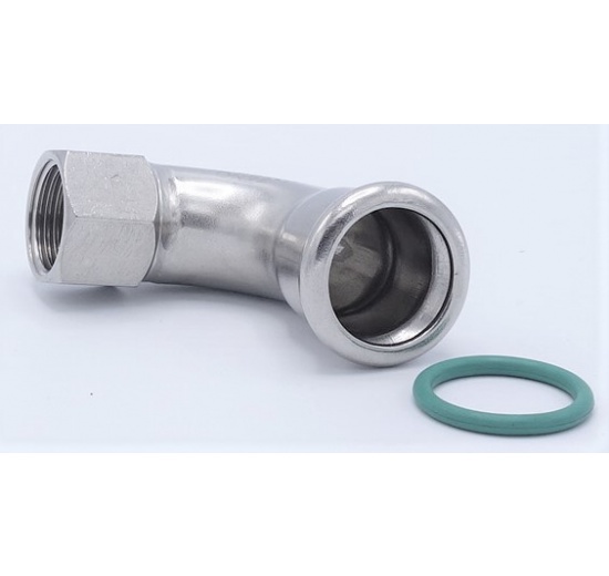 Elbow 90°,Press Fittings, F/internal thread 22 mm_1/2"