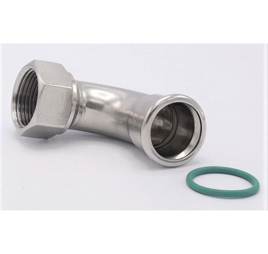 Elbow 90°, Press Fittings, F/internal thread 28 mm_1"