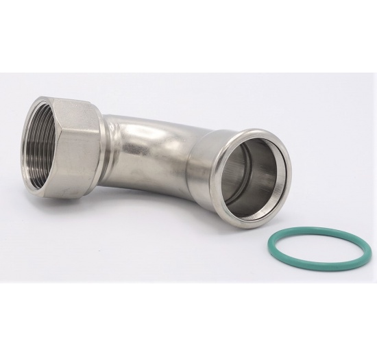 Elbow 90°, Press Fittings, F/internal thread 35 mm_1 1/4"