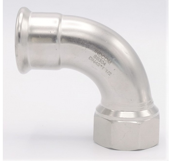 Elbow 90°, Press Fittings F/internal thread 42 mm_1 1/2"