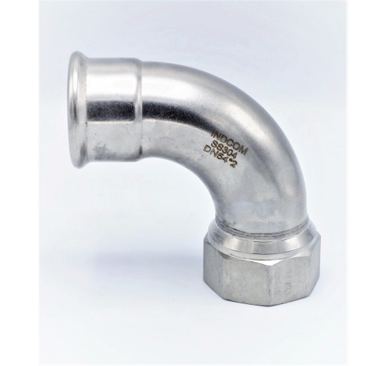 Elbow 90°, Press Fittings, F/internal thread 54 mm_2"