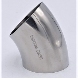 Elbow Welded 45° DN50 (52x1,5mm), stainless steel