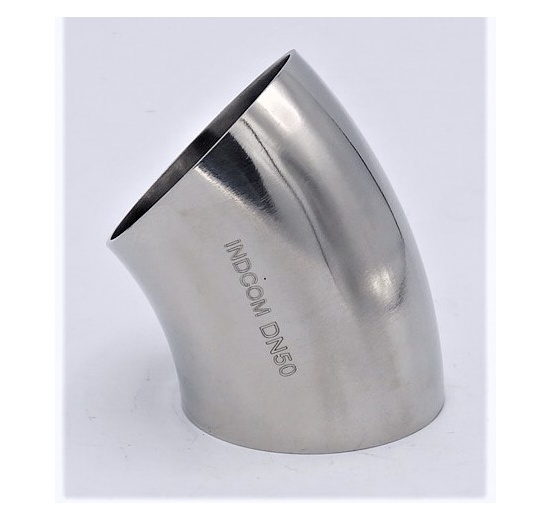 Elbow Welded 45° DN50 (52x1,5mm), stainless steel