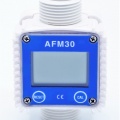 Electronic turbine flow meter with LCD display