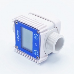 Electronic turbine flow meter with LCD display