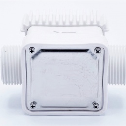 Electronic turbine flow meter with LCD display