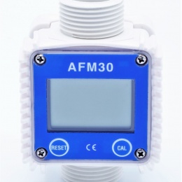 Electronic turbine flow meter with LCD display