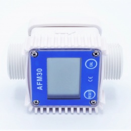 Electronic turbine flow meter with LCD display