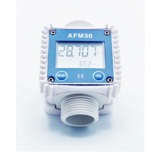 Electronic turbine flow meter with LCD display