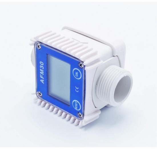 Electronic turbine flow meter with LCD display
