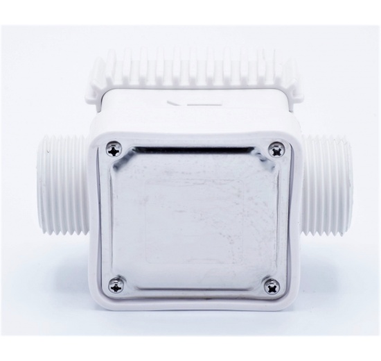 Electronic turbine flow meter with LCD display