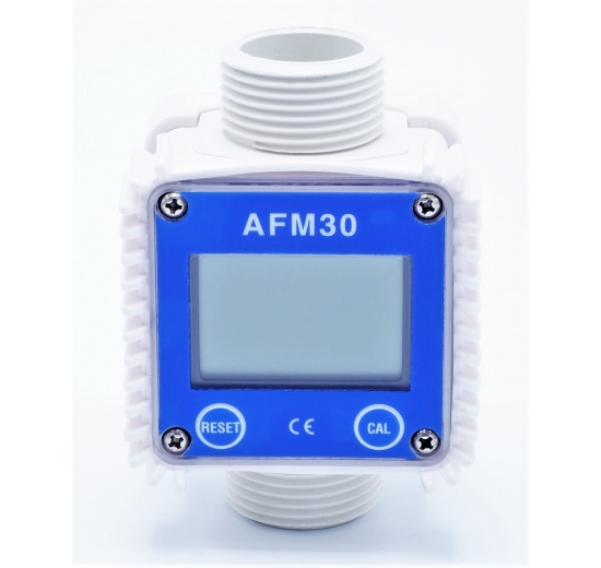 Electronic turbine flow meter with LCD display