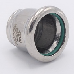 End Cap Press Fittings, Stainless Steel