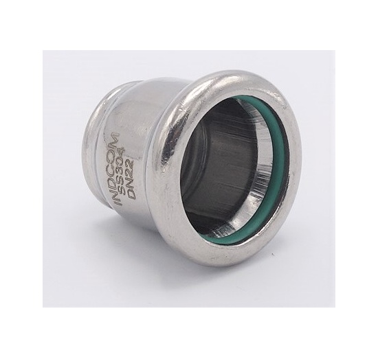 End Cap Press Fittings, Stainless Steel