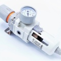 Filter with pressure reducing valve and a protective basket